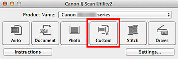 Scanning with Favorite Settings (Mac)