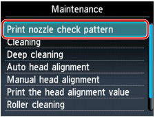 Printing the Nozzle Check Pattern to Check MG6220 Firmware Version