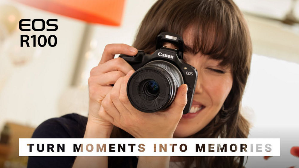 EOS R100; Turn moments into memories 