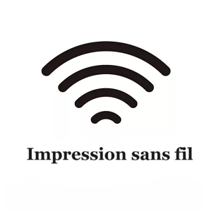 Icône d’impression sans fil