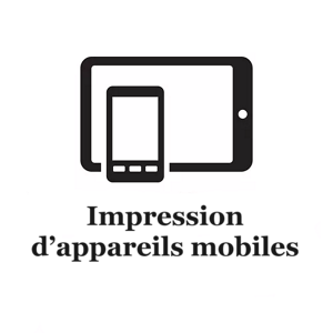 Impression sur appareil mobile