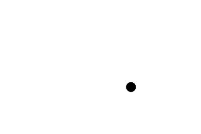 black dot on white background