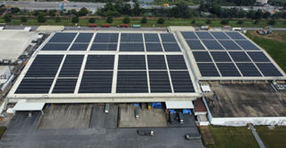 Solar panels installed at Canon Vietnam’s Thang Long Factory