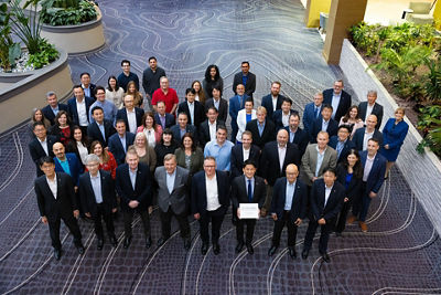 Canon Employees Posing for Picture