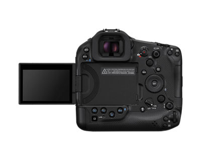 EOS R1 - Back View with Screen Open 