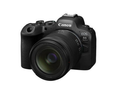 RF28-70mm F2.8 IS STM lens with EOS R6 Mark II-3/4 view