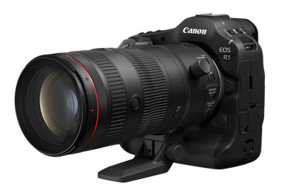 Canon RF70-200 F2.8 L IS USM Z - Black with EOS R1 3/4 view