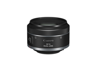 Canon RF-S7.8mm F4 STM DUAL lens head on