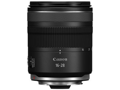 Canon RF16-28mm F2.8 IS STM lens Standing headon