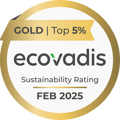 EcoVadis GOLD Rating Medal