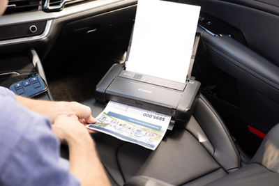 Canon PIXMA TR160 printer Used in a Car