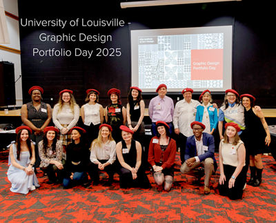 University of Louisville's Portfolio Day participant students.