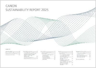 Sustainability Report 2025 from Canon