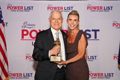 Erin Colton from News 12 with Seymour Liebman