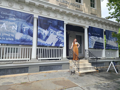 Grey Squirrel Digital providing large-format prints inside and outside the event venue