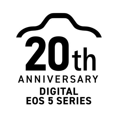 Canon EOS 5 Series 20th Anniversary Logo