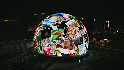 Canon brought bold innovation to life with a striking digital activation of Sphere's Exosphere during Canon Summit 2025. 
