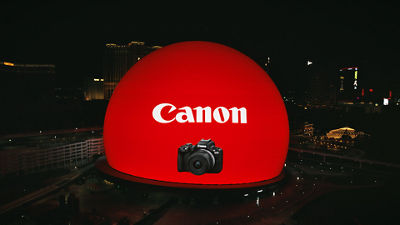 Canon made a powerful statement in Las Vegas with a vibrant activation on Sphere's Exosphere in Las Vegas. 