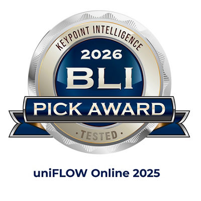 uniFLOW Online 2025 2026 Pick Award