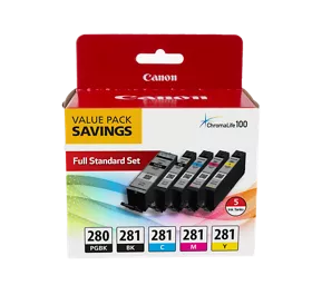 PGI-280/CLI-281 5 Color Value Pack