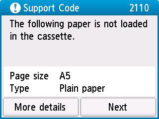 Support Code 2110 Appears - GX6020