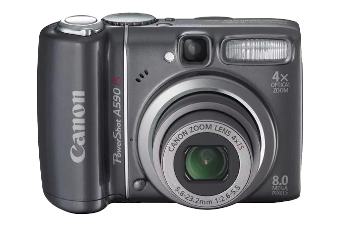 完品】☆ Canon PowerShot A590IS 専用ケース付 ☆-