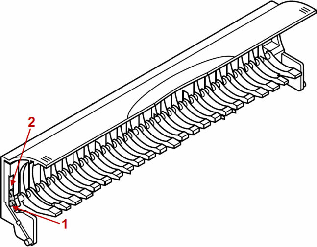 Make sure that the black plastic paper guide is seated properly in the ...
