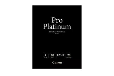 PT-101 Papier photo Pro Platinum (8.5 x 11 po) – 20 feuilles