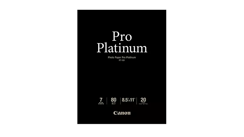 Photo Paper Pro Platinum 8.5x11 (20 Sheets)
