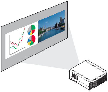 Projecting Two Images Side by Side WUX7000Z / WUX6600Z / WUX5800Z