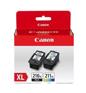 PG-210/CL-211 XL Combo Ink Pack with Photo Paper Glossy (50 Sheets 4x6)