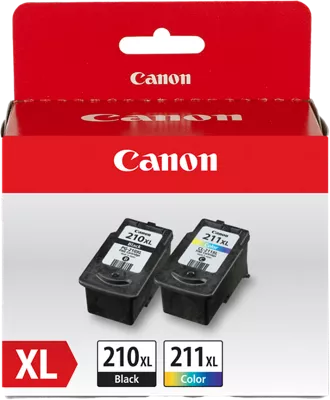 PG-210/CL-211 XL Combo Ink Pack with Photo Paper Glossy (50 Sheets 4x6)