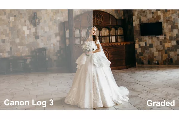 Mariée en robe de mariée