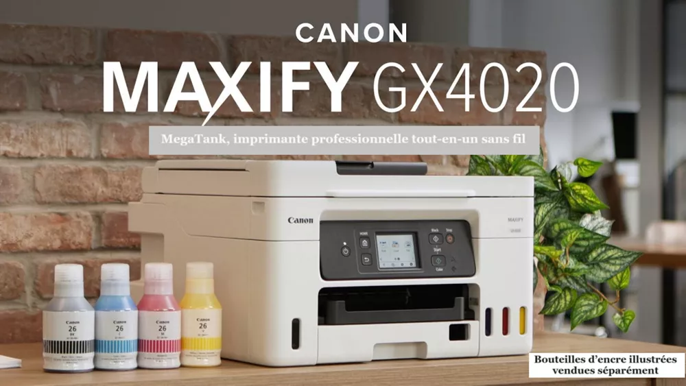 MegaTank MAXIFY GX4020 Imprimante tout-en-un sans fil pour petits bureaux