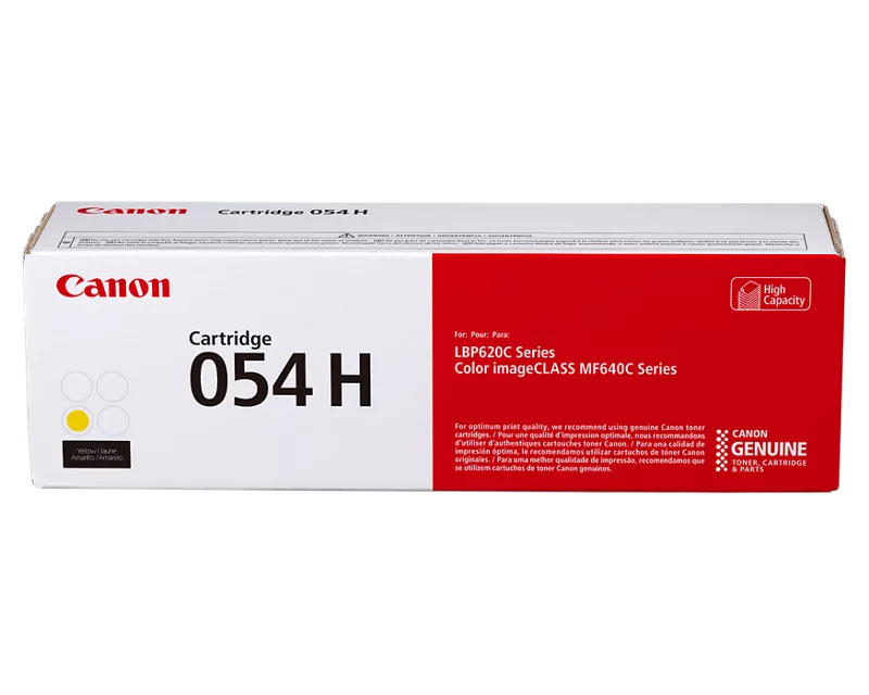 Canon 054 H Yellow Toner Cartridge, High Capacity