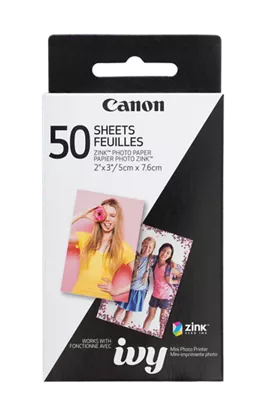 Canon Zink Photo Paper for Smartphone Printers, Round Stickers, 20 Sheets