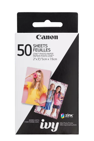 Cámara instantánea/impresora Canon IVY CLIQ+2 con kit de 50 hojas de papel  (azul marino medianoche) - Promart