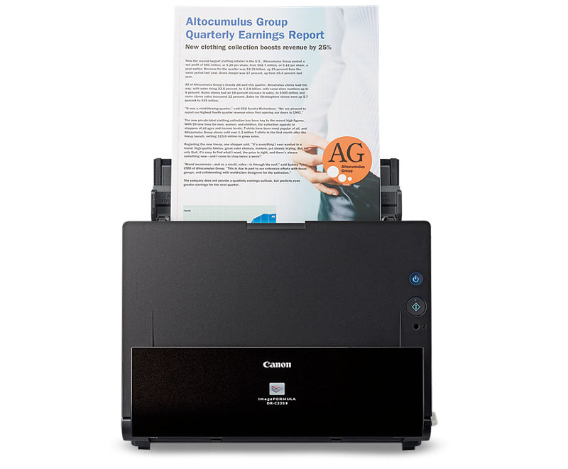 Canon Support for imageFORMULA DR-C225 II Office Document Scanner ...