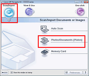 Scan using MP Navigator EX - MG8220 (Windows)