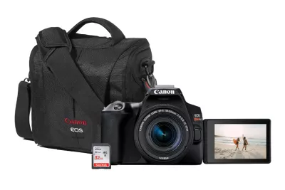 EOS SL3 18-55mm Lens Kit with 800SR Bag and 32GB Memory Card (Damaged Box)