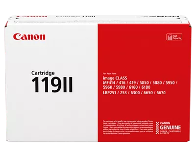 119 II Noir Cartouche de toner, haute capacité | Canon Canada., Inc