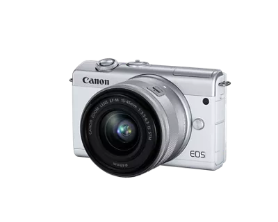 Shop Canon Refurbished EOS M200 EF-M 15-45mm f/3.5-6.3 IS STM Kit Whit
