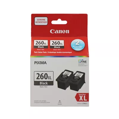 PG-260XL Black Ink Twin Value Pack