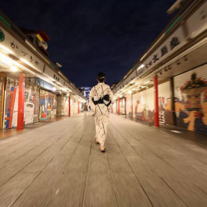 Person Walking in the Street