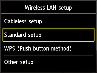 Connecting Your Printer to a Wireless LAN - Standard Setup - MAXIFY ...