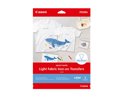Shop Canon Light Fabric Iron-On Transfers