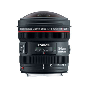 Lente Canon EF 8-15mm f/4L Fisheye USM
