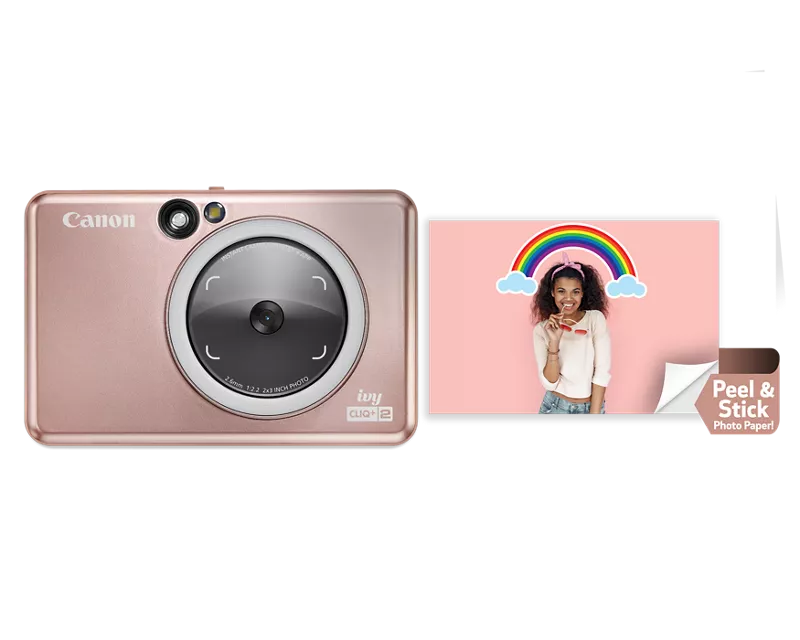 Image of Canon Ivy Cliq+ 2 camera and photo printer