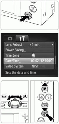 Setting the Date and Time on the PowerShot ELPH 520