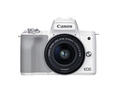 Shop Canon EOS M50 Mark II EF-M 15-45mm f/3.5-6.3 IS STM Lens Kit Whit